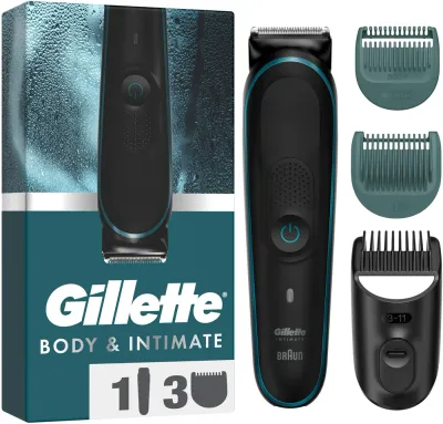 Gillette Body&Intimate i5 - Триммер для интимных зон и тела для мужчин, 1 шт