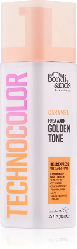 Bondi Sands Technocolor Caramel - Автозагар: самозагаряемая пена, 200 мл, оттенок Warm Hydrated Glow