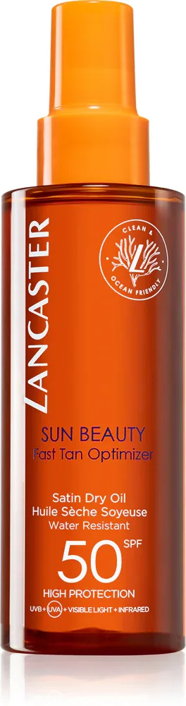 Lancaster Sun Beauty Satin Dry Oil - Сухое масло для загара в спрее SPF 50 I., 150 мл