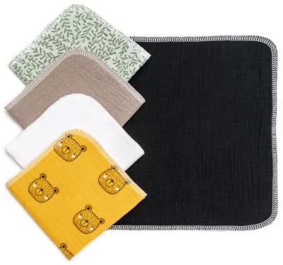 T-TOMI BIO Muslin Napkins - Салфетки, 5 шт