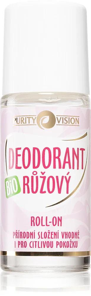 Purity Vision BIO - Дезодорант ролл-он с розовой водой, 50 мл