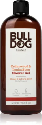 Гель для душа Bulldog Cedarwood and Tonka Bean мужской, с ароматом кедра и бобов тонка, 500 мл