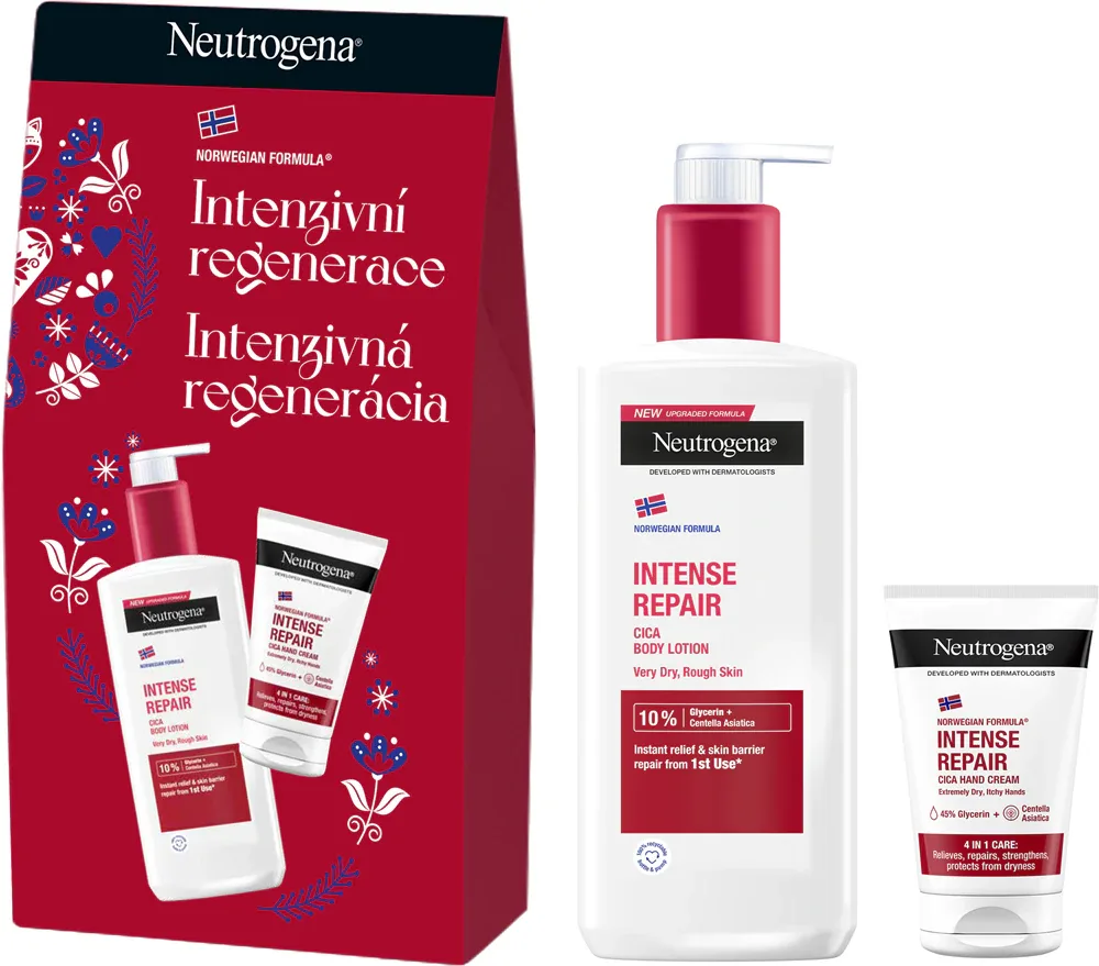 Neutrogena Norwegian Formula Intense Repair - Подарочный набор для мгновенного восстановления, 2 шт