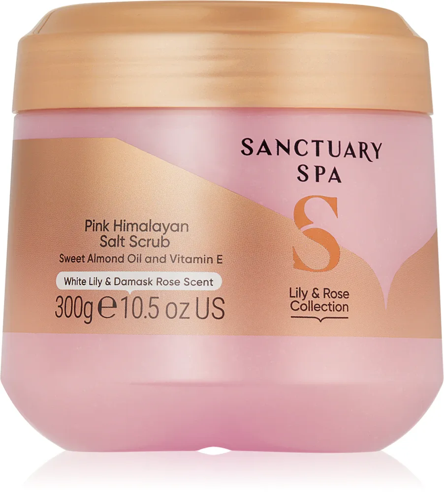 Sanctuary Spa Lily & Rose Collection - Увлажняющий пилинг для тела с ароматом цветов, 300 г