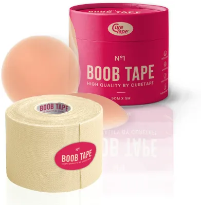 CureTape Boob Tape - Самоклеящийся бюстгальтерный скотч