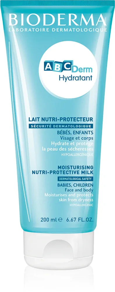 Bioderma ABC Derm Hydratant - Увлажняющее молочко для лица и тела, 200 мл