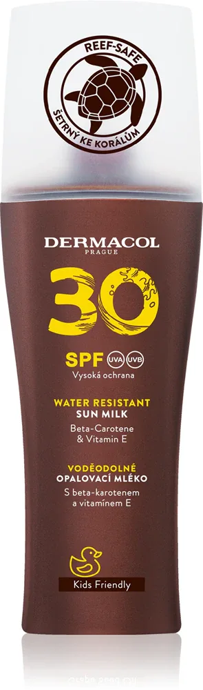 Dermacol Sun Water Resistant - Водостойкое молочко для загара в спрее SPF 30, 200 мл
