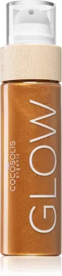 COCOSOLIS GLOW - Масло для тела с блеском и бронзовыми частицами с ароматом Cookies, 110 мл