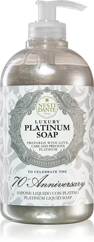 Nesti Dante Luxury Platinum - Жидкое мыло для рук с дозатором, 500 мл