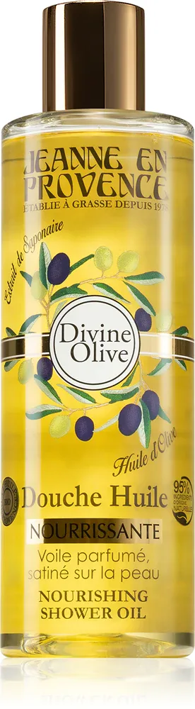 Масло для душа Jeanne en Provence Divine Olive питательное, с оливковым маслом, 250 мл