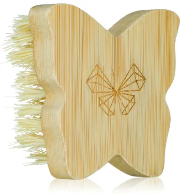 Crystallove Bamboo Butterfly Agave Body Brush Travel Size - Массажная щетка для тела, 1 шт