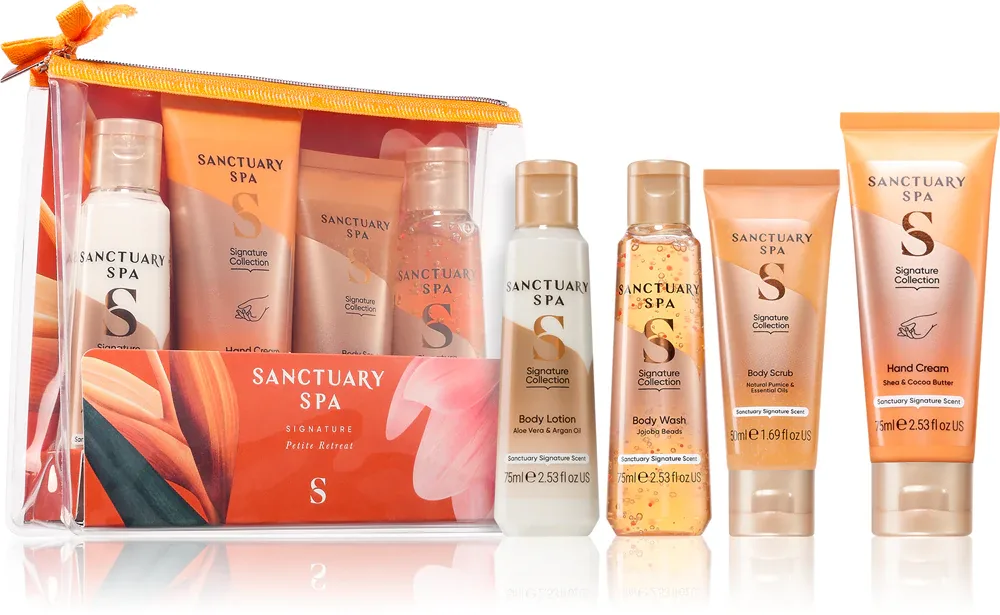 Sanctuary Spa Signature Petite Retreat - Подарочный набор для тела, 4 шт