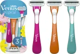 Станок для бритья Gillette Venus Tropical одноразовый, с увлажняющей полоской, 3 шт — фото 2