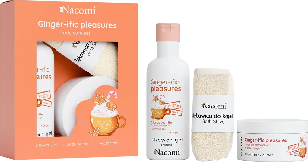 Nacomi Ginger-ific Pleasures - Подарочный набор для тела, 3 шт