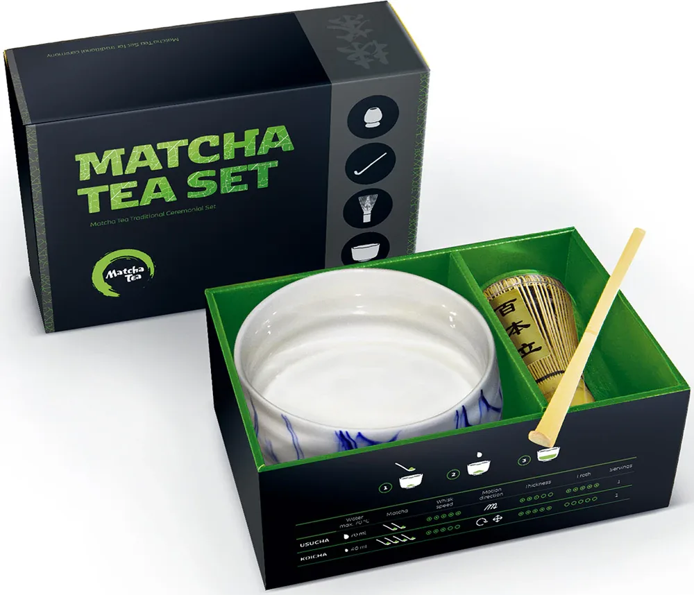Matcha Tea Matcha Set Hiroki - Подарочный набор для приготовления напитка