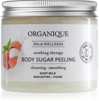 Organique Soothing Therapy - Сахарный пилинг для смягчения кожи, 200 мл