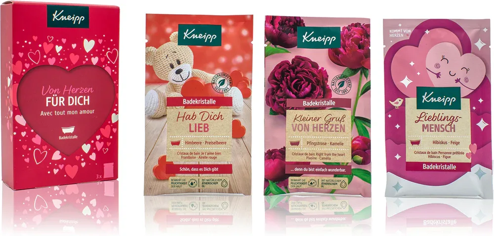 Подарочный набор солей для ванны Kneipp For You, 3 шт по 60 г