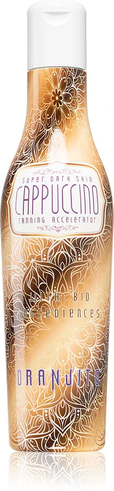 Молочко для загара в солярии Oranjito Super Dark Skin Cappuccino усиливающее загар, 200 мл