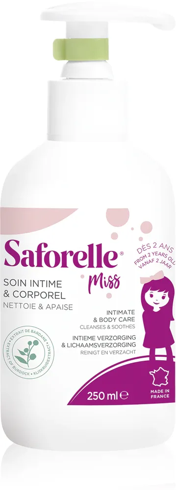 Saforelle Miss - Нежный гель для детской гигиены intimnej, 250 мл