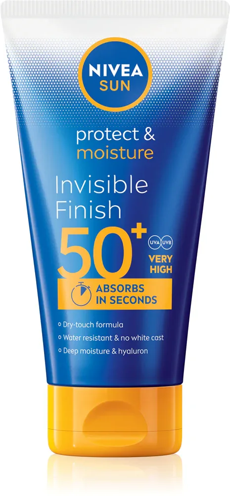 NIVEA SUN Protect & Moisture - Увлажняющее молочко для загара с гиалуроновой кислотой SPF 50+, 150 мл