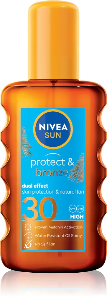NIVEA SUN Protect & Bronze - Сухое масло для загара SPF 30, 200 мл