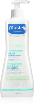 Mustela Bebe Stelatopia - Очищающий гель для детей и младенцев для сухой и атопической кожи, 500 мл
