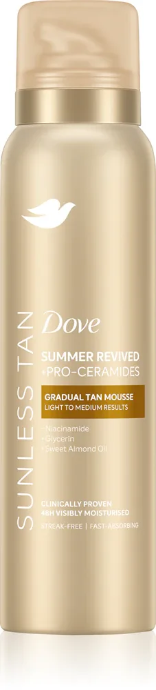 Dove Summer Revived - Автозагар: самозагарный крем, 150 мл, оттенок Light to Medium