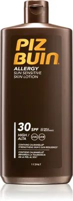 Piz Buin Allergy - Молочко для загара для чувствительной кожи SPF 30, 400 мл