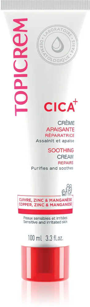 Topicrem CICA Soothing Cream - Восстанавливающий крем, 100 мл