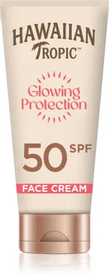 Hawaiian Tropic Glowing Protection Face Cream - Солнцезащитный крем для лица SPF 50, 50 мл