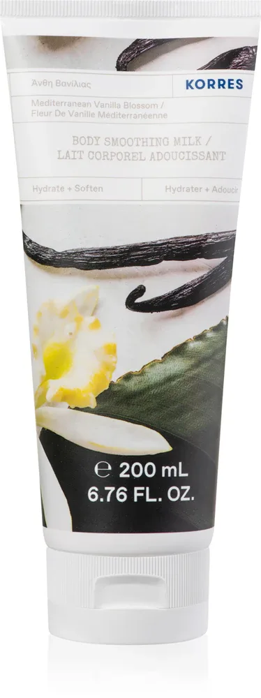 Korres Mediterranean Vanilla Blossom - Увлажняющее молочко для тела с маслом миндаля, 200 мл