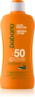 Babaria Sun Protective - Водостойкое молочко для загара SPF 50, 200 мл