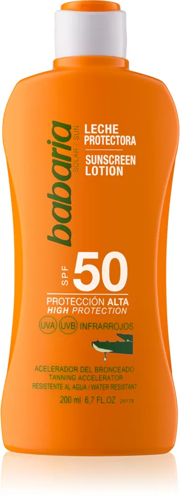 Babaria Sun Protective - Водостойкое молочко для загара SPF 50, 200 мл
