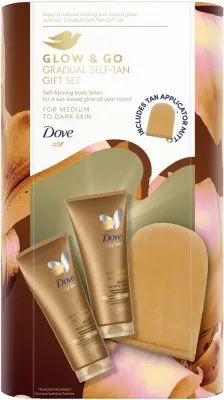 Dove Glow & Go Gradual Self-Tan Gift Set - Идеальный набор для загара