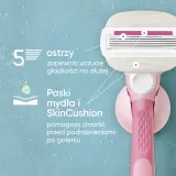 Бритва женская Gillette Venus Comfortglide Sugarberry Miami со сменными кассетами, с держателем, 1 шт — фото 4