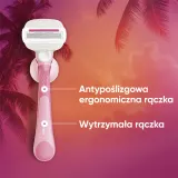 Бритва женская Gillette Venus Comfortglide Sugarberry Miami со сменными кассетами, с держателем, 1 шт — фото 5