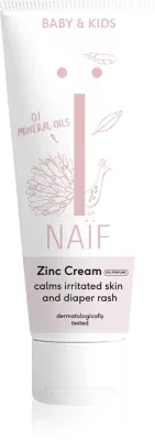 Naif Baby & Kids Zinc Cream - Крем от опрелостей для детей с рождения без запаха, 75 мл
