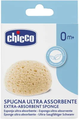 Chicco Extra-Absorbent Sponge - Губка для детского крема 0m+, 1 шт