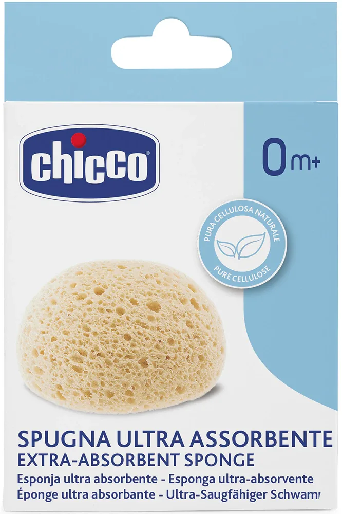 Chicco Extra-Absorbent Sponge - Губка для детского крема 0m+, 1 шт