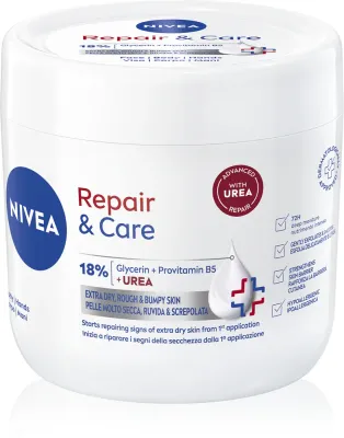 NIVEA Repair & Care Urea - Регенерирующий крем для тела для сухой и очень сухой кожи, 400 мл