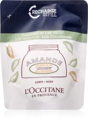 L’Occitane Almond Milk Concentrate - Упругляющий крем для тела Refill, 200 мл