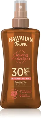 Hawaiian Tropic Glowing Protection - Прозрачный спрей для загара SPF 30, 200 мл