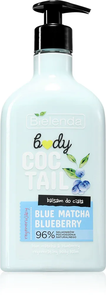 Bielenda Body Coctail Blue Matcha + Blueberry - Регенерирующее молочко для тела - питание и увлажнение, 400 мл