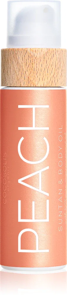 COCOSOLIS PEACH - Уходовое масло для загара с ароматом Peach, 100 мл
