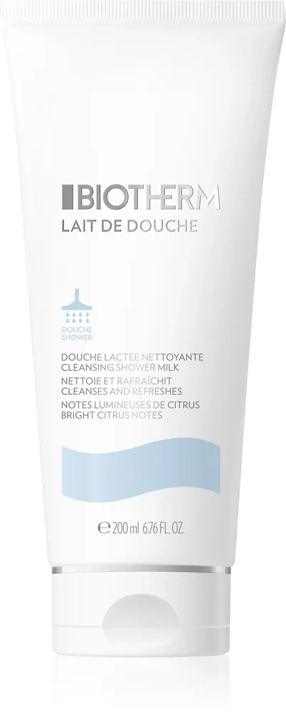 Biotherm Lait Corporel Lait De Douche - Очищающее молочко для душа с цитрусовыми эссенциями, 200 мл