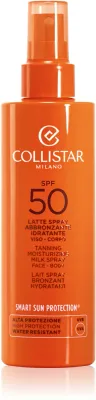 Collistar Tanning Moisturizing Milk Spray - Молочко для загара в спрее, подчеркивающее загар, 200 мл