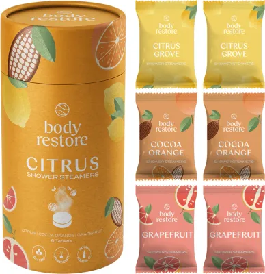 Шарики для ванны Body Restore Citrus цитрусовые, с эфирными маслами, 6 шт