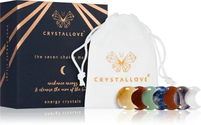 Crystallove Energy Crystals The Seven Chakra Moons - аксессуары для массажа, 7 шт