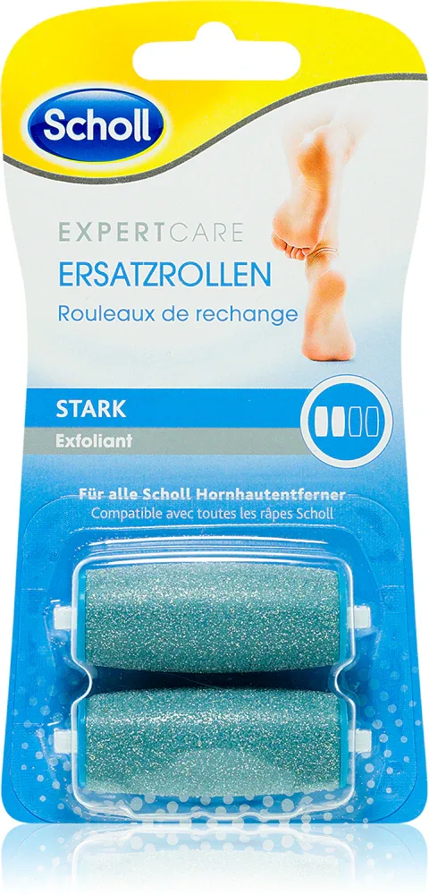 Scholl Expert Care Regular Strong - Сменная насадка для электрической пилки для ног, 2 шт