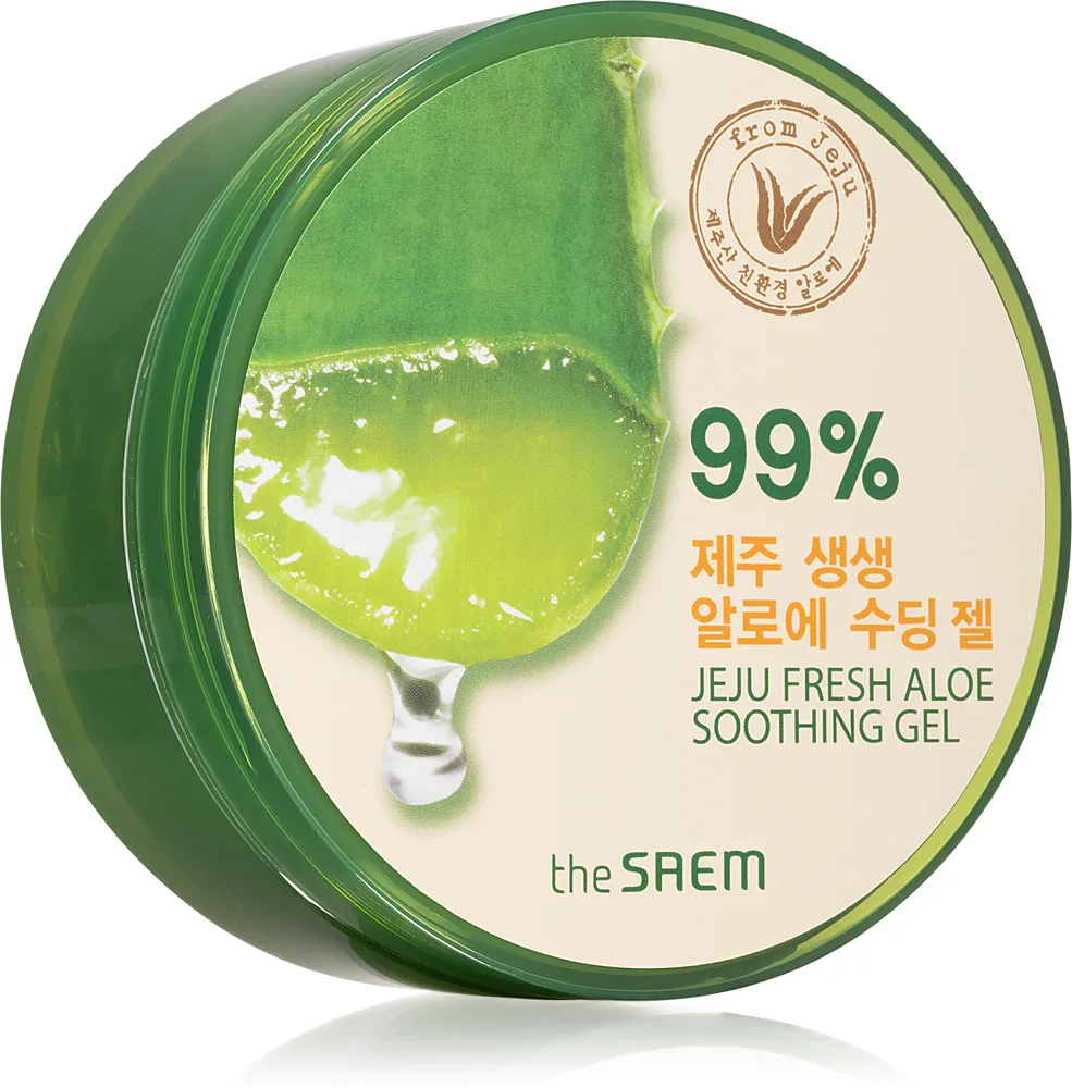 The Saem Jeju Fresh Aloe 99% - Успокаивающий увлажняющий гель, 300 мл